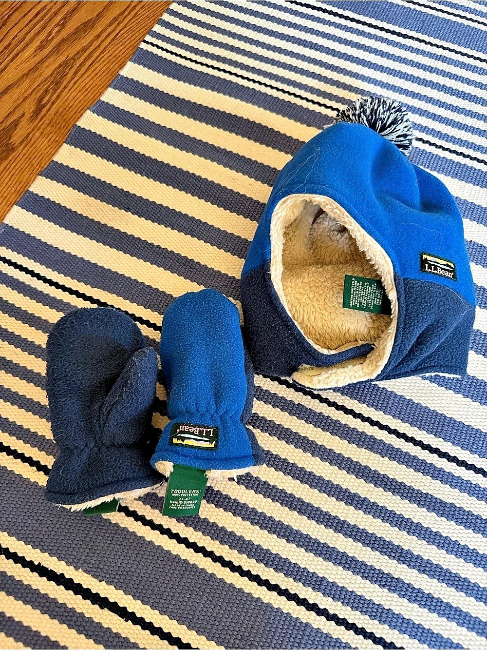L.L.Bean Infants' and Toddlers' Mountain Classic Fleece Hat and Mitten Set Kids